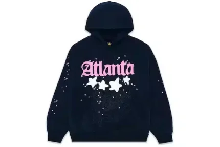 Navy Sp5der Atlanta Hoodie