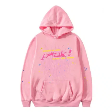 Sp5der Pink Hoodie Man